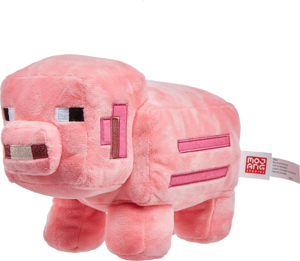 Mattel Minecraft Pink Pig Plush Character Doll