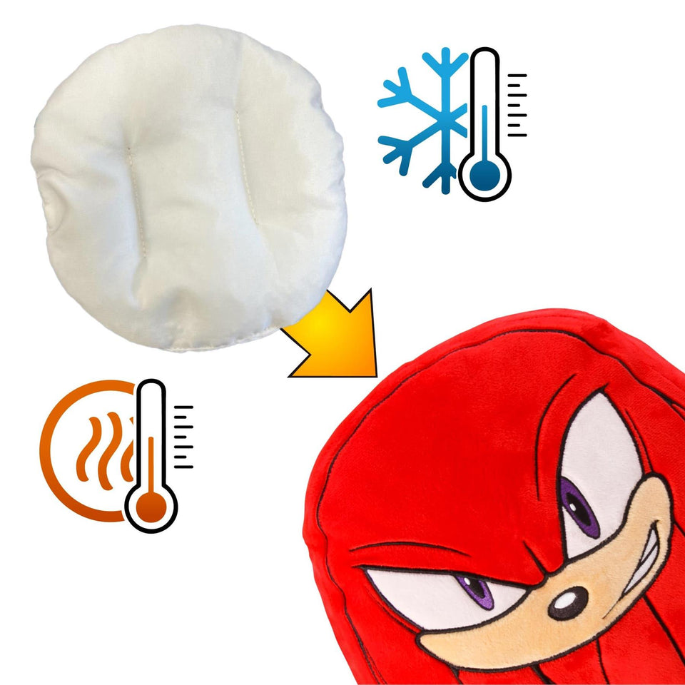 Sonic The Hedgehog Plush Pillow Mighty Mojo Knuckles Pouch Pal Microwavable Toy