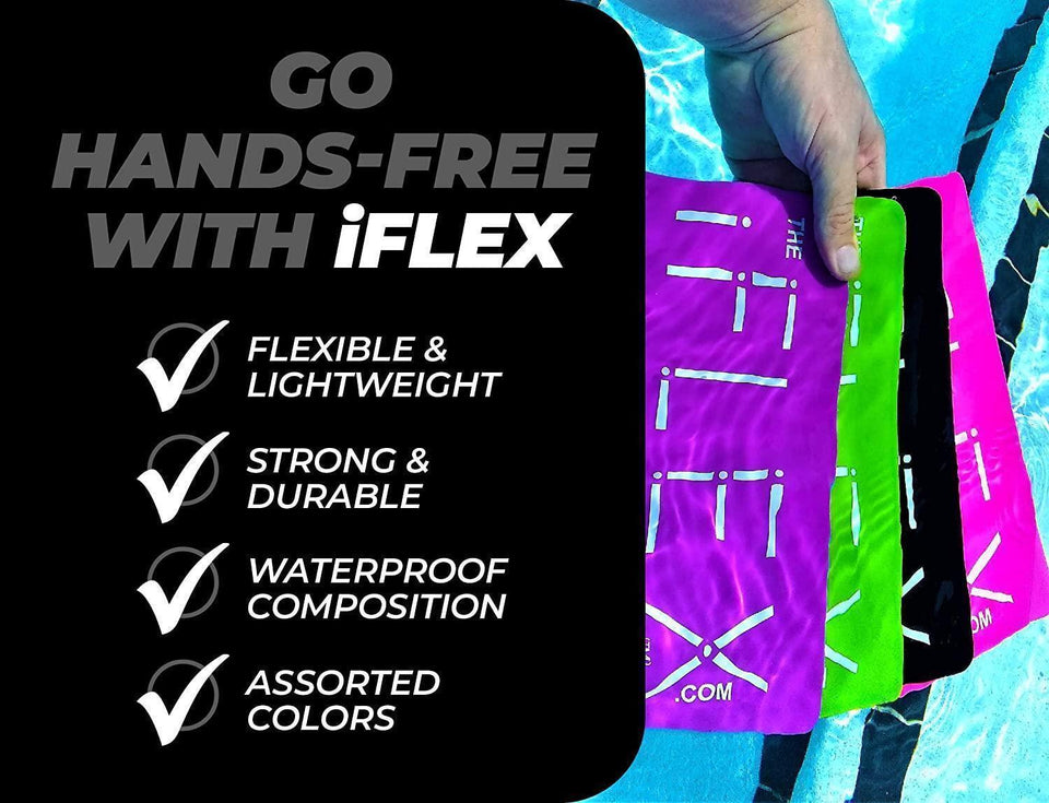 iFLEX Tablet Cell Phone Stand Black 2-Pack Universal Non-Slip Waterproof Hands-Free