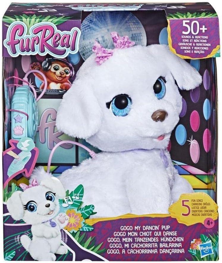 FurReal GoGo My Dancin' Pup, Electronic Pet Toy, Dancing Toy with 50+ Sounds and Reactions, Interactive Toys, Ages 4 and Up, White