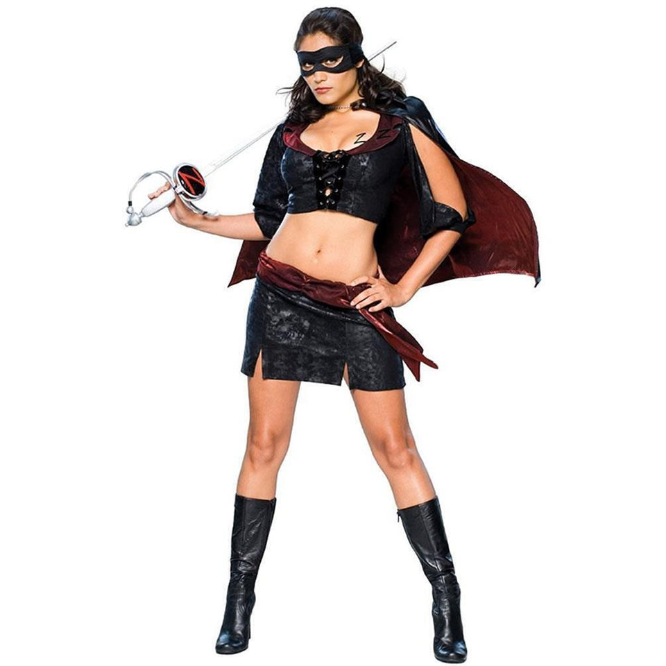 Lady Zorro Sassy Outfit size XS Womens Costume Licensed Secret Wishes