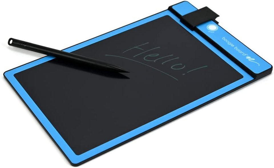 Boogie Board Basics Reusable Writing Pad - Digital Drawing Tablet, LCD Writing Pad with Instant Erase and Stylus Pen - Perfect for Writing, Drawing, and Note-Taking (CYAN)