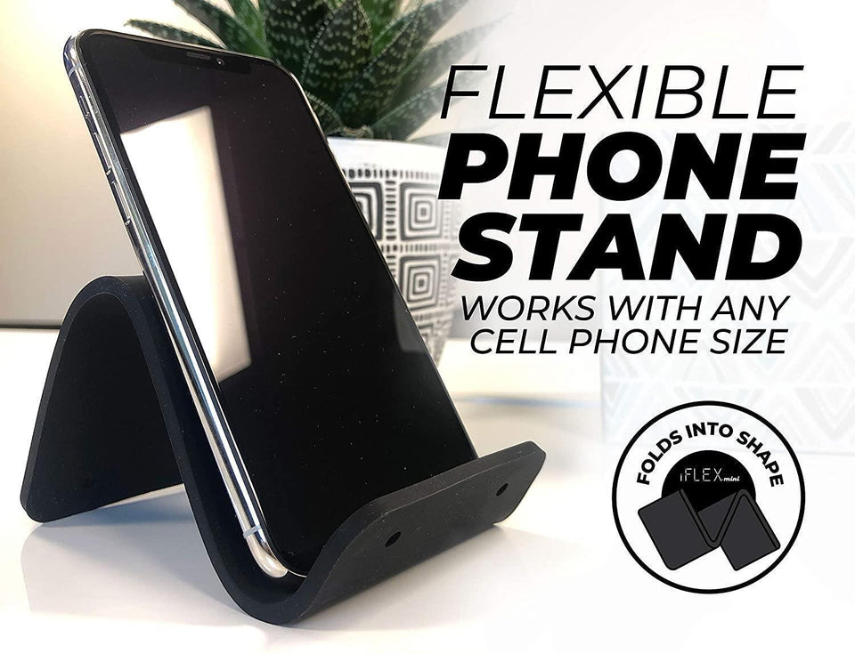 iFLEX Mini Cell Phone Silicone Holder Black Universal Mount Hands-Free