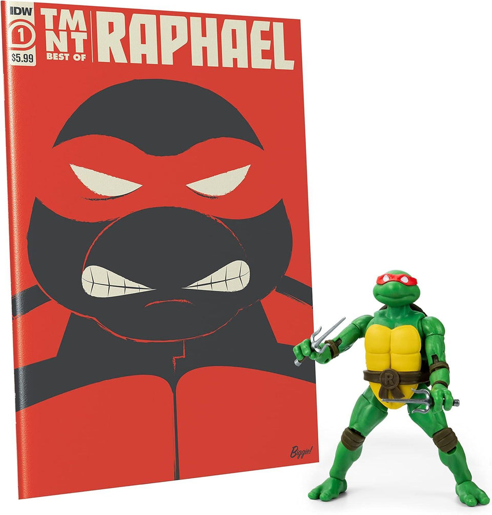 The Loyal Subjects Teenage Mutant Ninja Turtles Best of Raphael 100-Page Comic Book & Raphael BST AXN 5-inch Action Figure Set