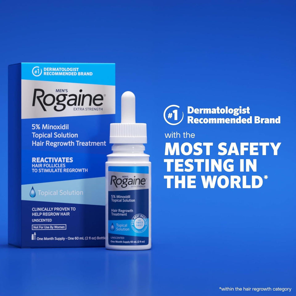 Rogaine Extra Strength Mens Hair Regrowth Treatment 1 Month