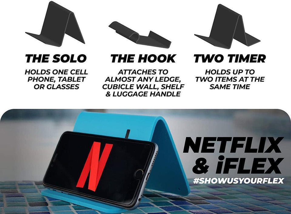 iFLEX Mini Flexible Purple Phone Holder Travel Device Stand Non-Slip Durable