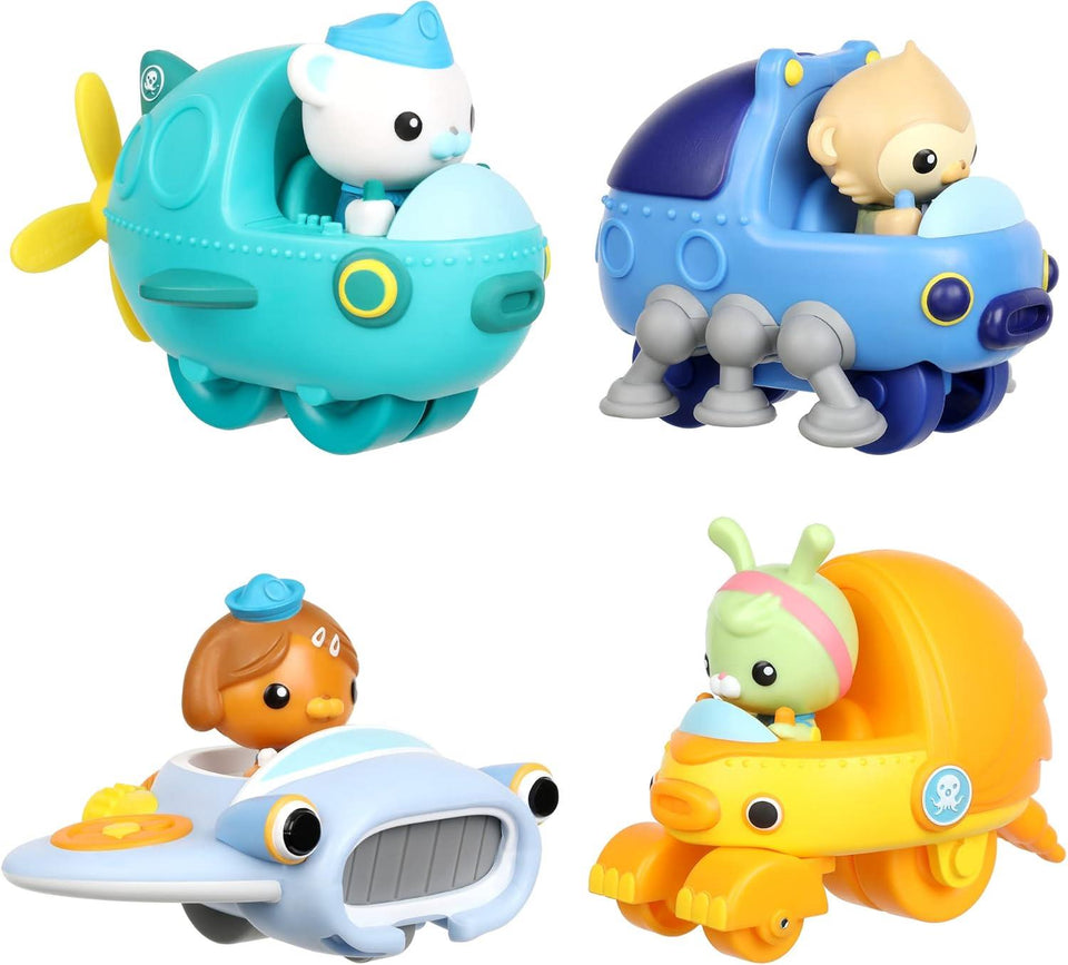 Octonauts Above & Beyond | Gup Racers Vehicles | 4 Pack | Amazon Exclusive