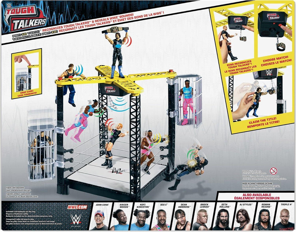 WWE Tough Talkers Championship Takedown Ring Playset