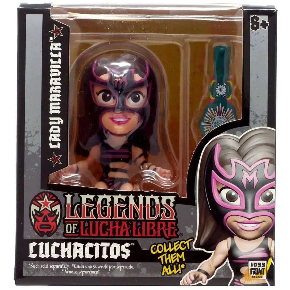 Boss Fight Legends Lucha Libre Mini Figures Sealed Case Assorted Styles 18 Units