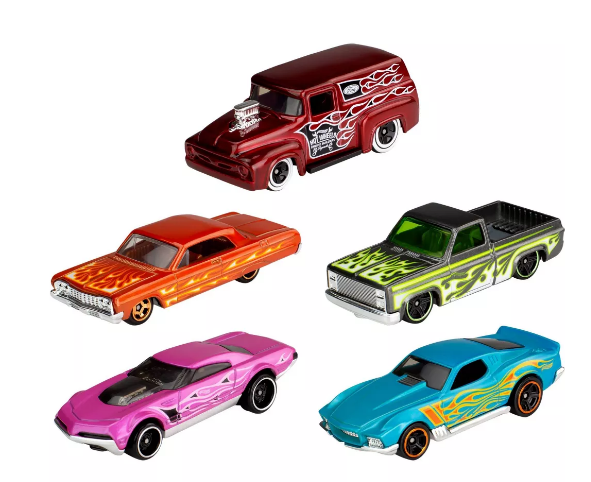 Hot Wheels Diecast Cars - 5pk (Colors May Vary)