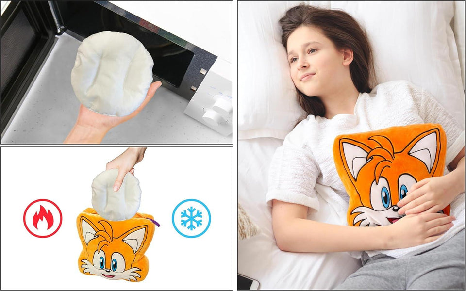 Sonic Plush Pillow Mighty Mojo Tails Pouch Pal Microwavable Heating & Cooling
