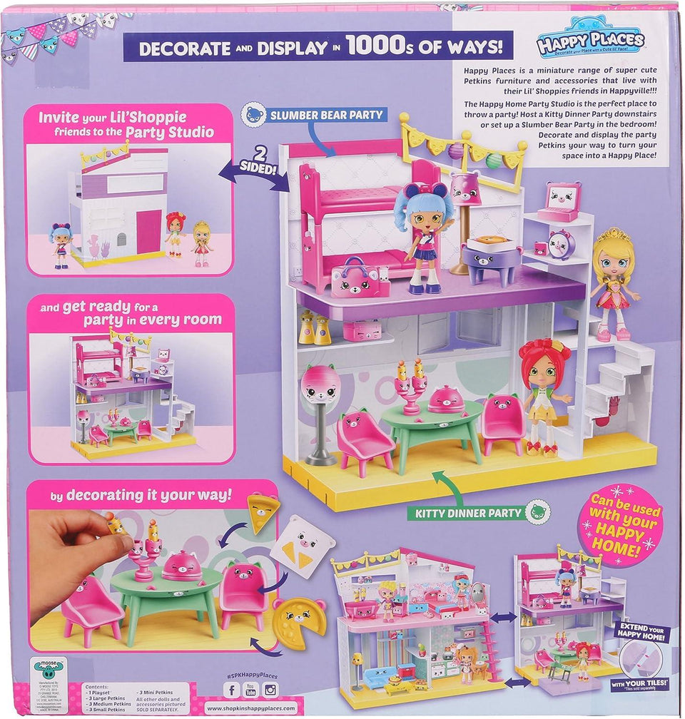 Moose Toys Shopkins Happy Home Party Studio Playset