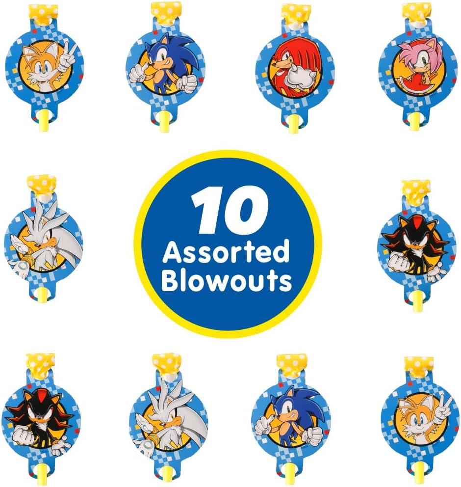 Sonic The Hedgehog Party in a Box Kit 107pcs Birthday Balloons Decorations