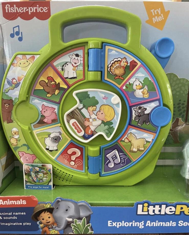FISHER-PRICE LITTLE PEOPLE EXPLORING ANIMALS SEE N' SAY GIFT SET