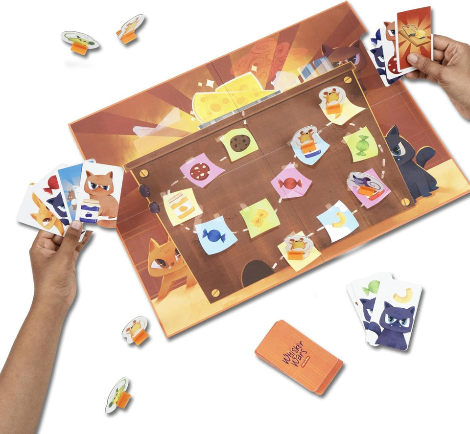 LoveDabble Cheese Heist Showdown! Whisker Wars: Join The Furry Frenzy as Your Cats Race to Stop Pesky Mice | Exciting Board Games & Puzzles for Kids & Family | 2-4 Players | Birthday Gifts for Kids