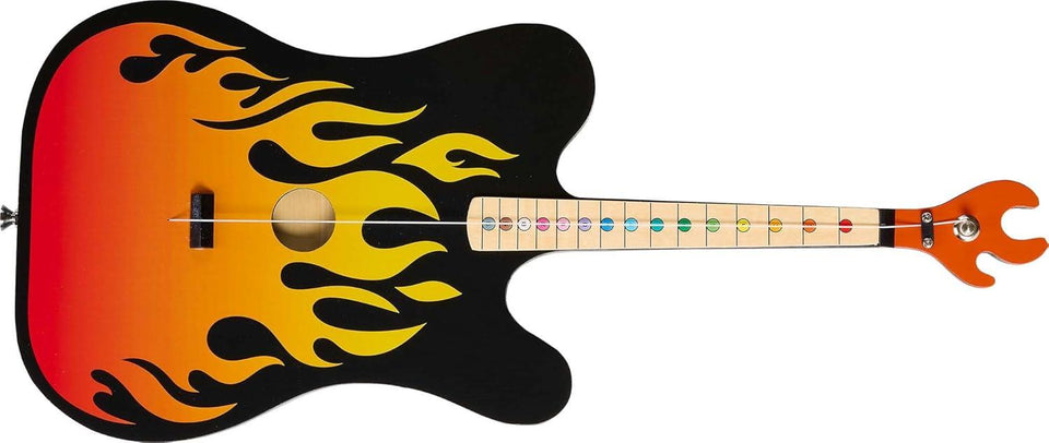 TinkerTar - Flame Electric Guitar - The Easiest Way to Start and Learn Guitar - 1 Stringed Toy Instrument for Kids Perfect Intro to Music for Young Kids Ages 3 and up - from Buffalo Games