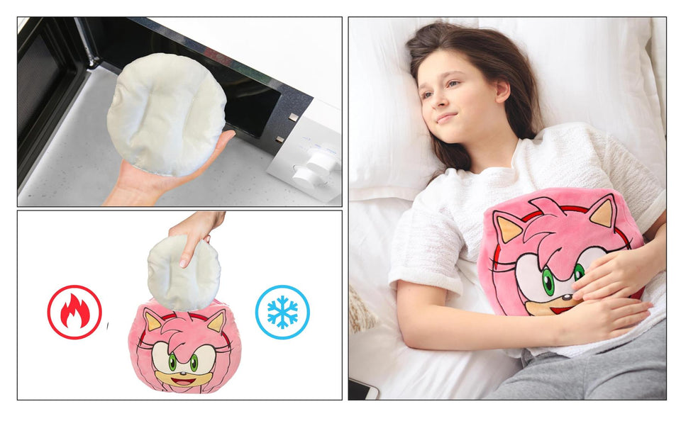 Sonic The Hedgehog Plush Pillow Mighty Mojo Amy Pouch Pal Microwavable Toy