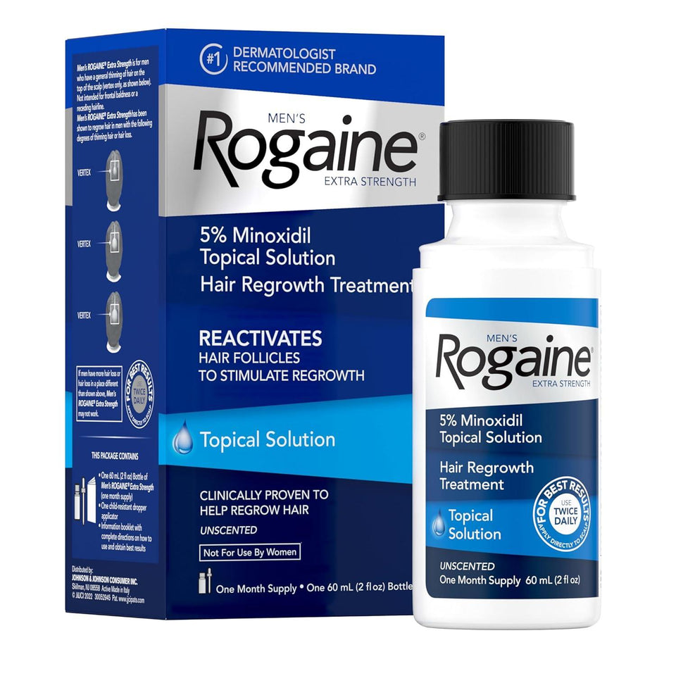 Rogaine Extra Strength Mens Hair Regrowth Treatment 1 Month