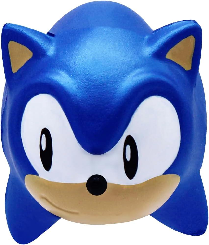 Sonic The Hedgehog SquishMe Series 1 Collectors Box 6-Pack: Stress Relief Toy, Party Favor & Fidget Toys for Kids - Entire Series 1 Set w/Sonic Figures, and Squishies