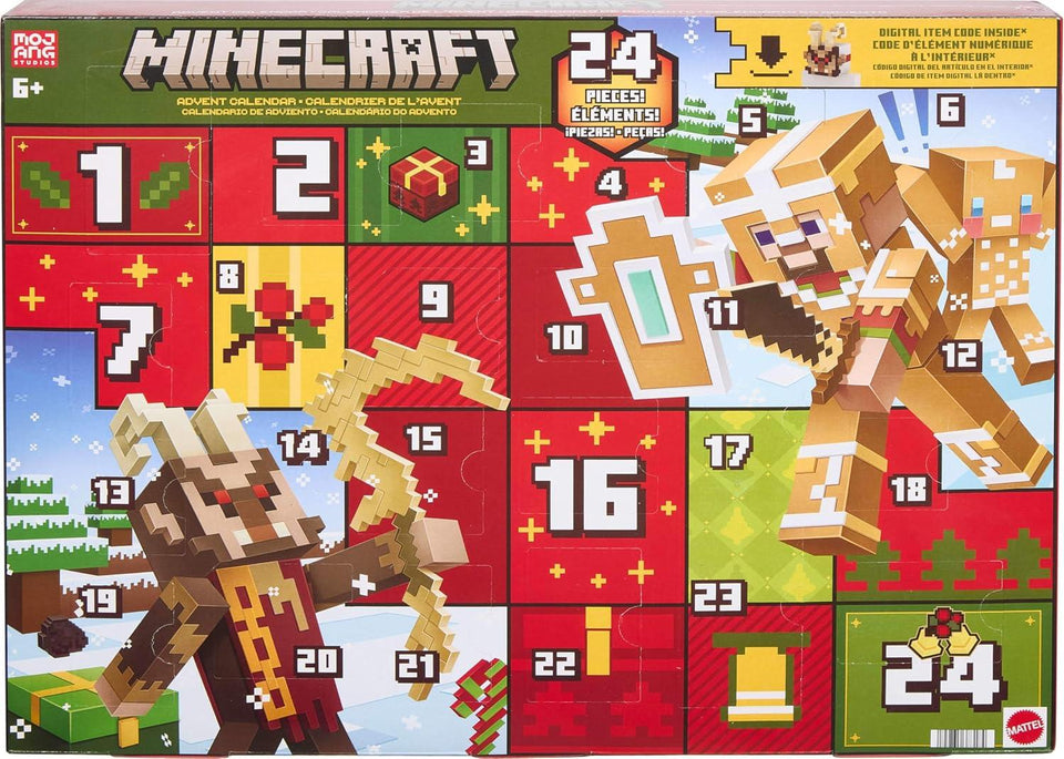 Mattel Minecraft Advent Calendar with 23 Surprises