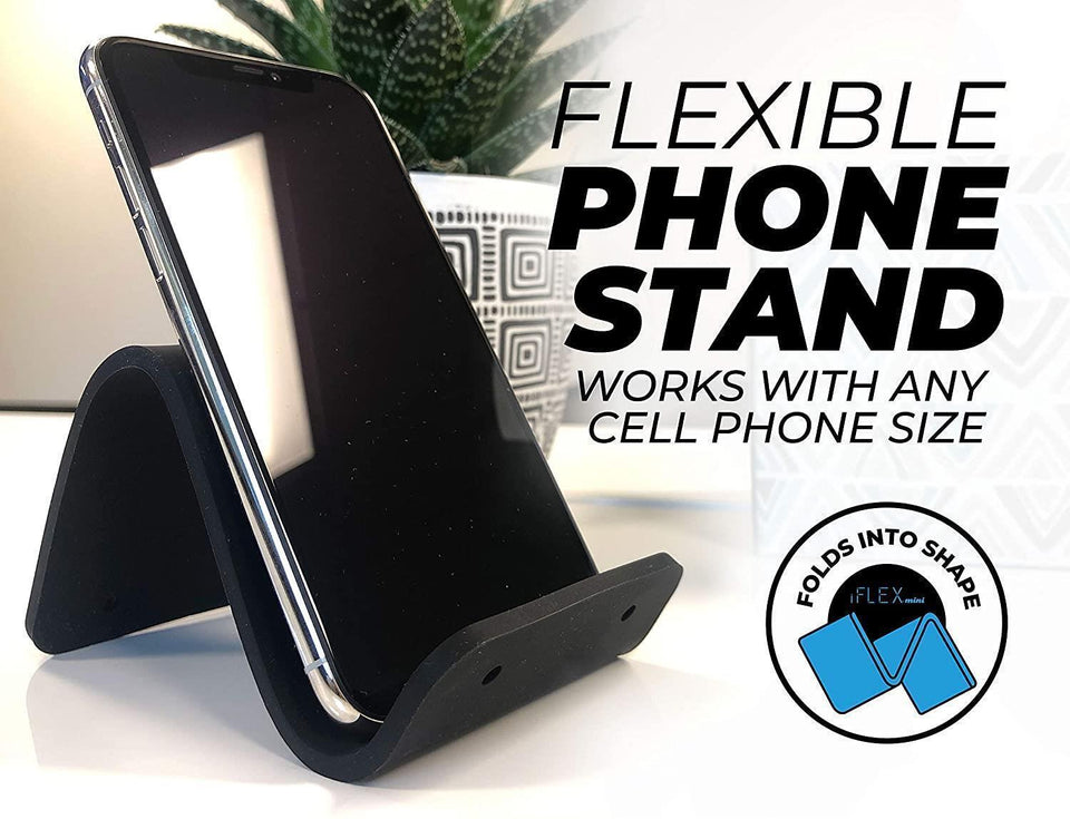 iFLEX Mini Flexible Cell Phone Holder Sky Blue 2pk Universal Hands-Free