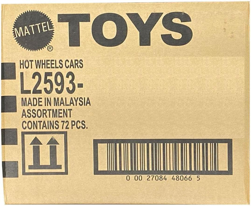 Hot Wheels Assortment - Full Case Pack of 72 Cars