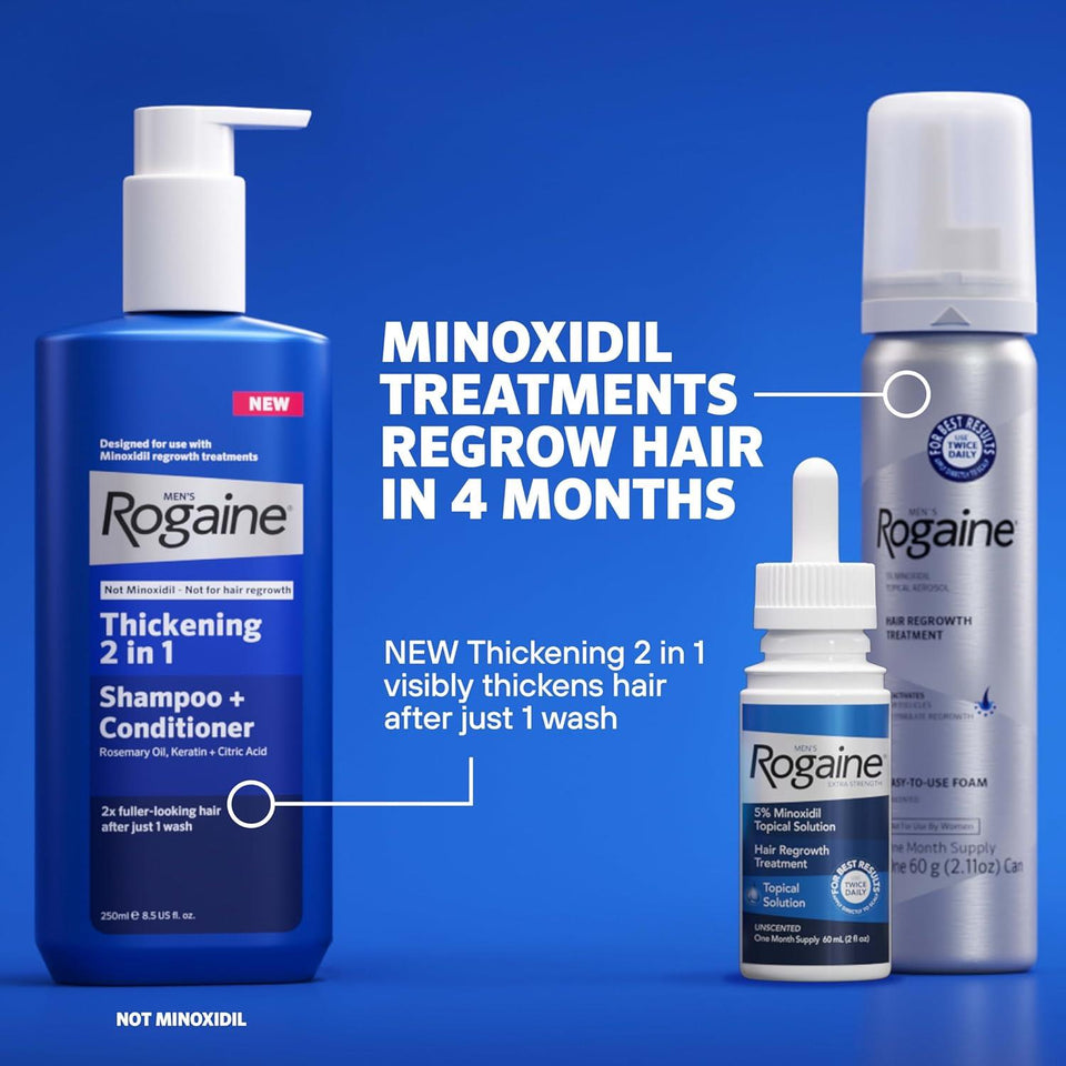 Rogaine Extra Strength Mens Hair Regrowth Treatment 1 Month
