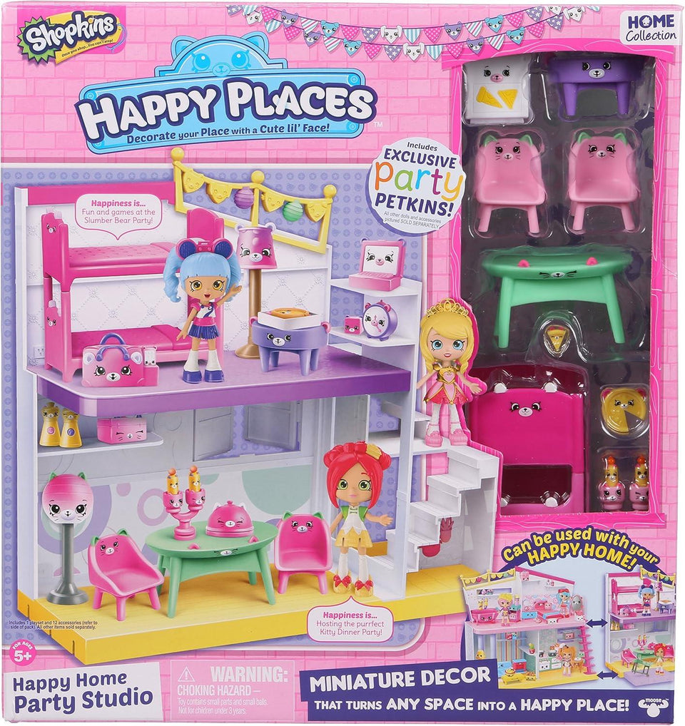 Moose Toys Shopkins Happy Home Party Studio Playset