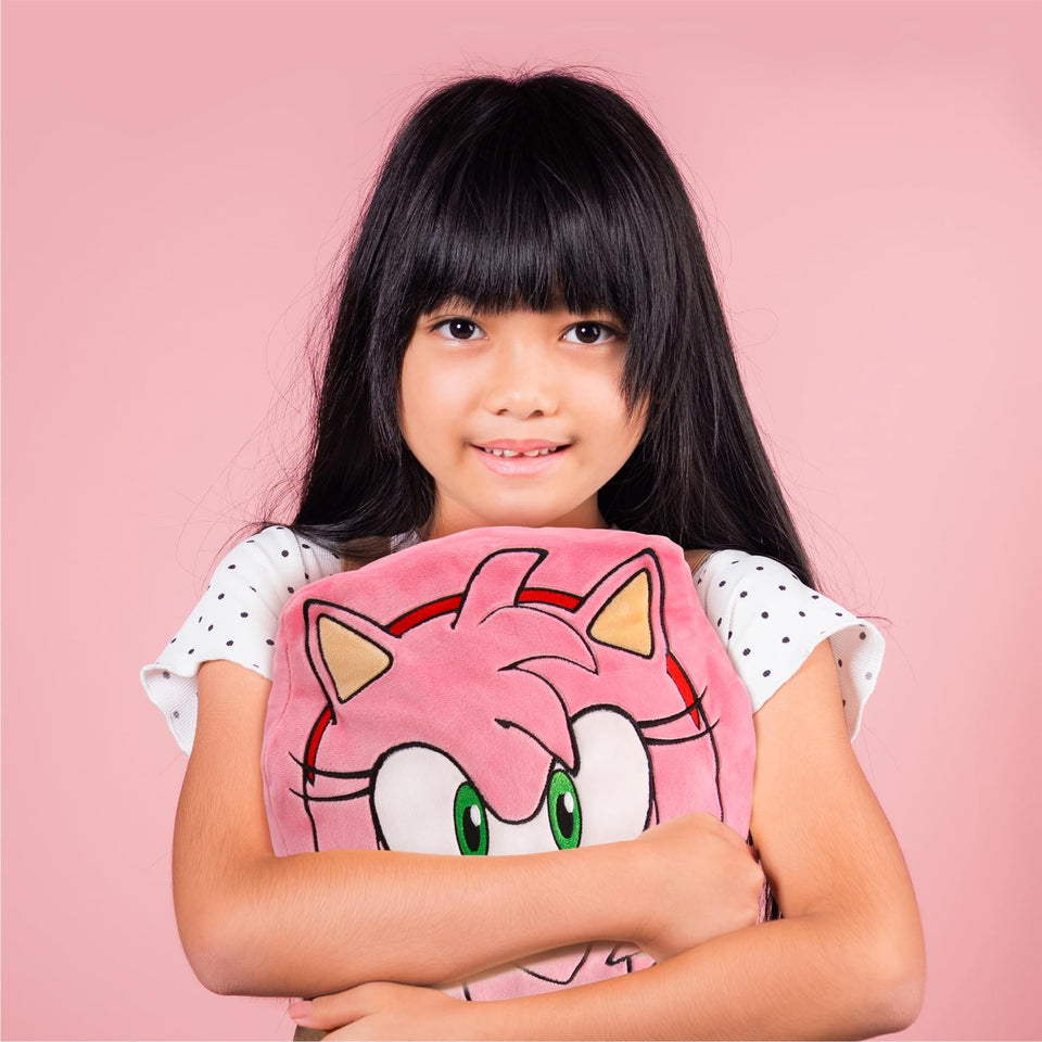 Sonic The Hedgehog Plush Pillow Mighty Mojo Amy Pouch Pal Microwavable Toy