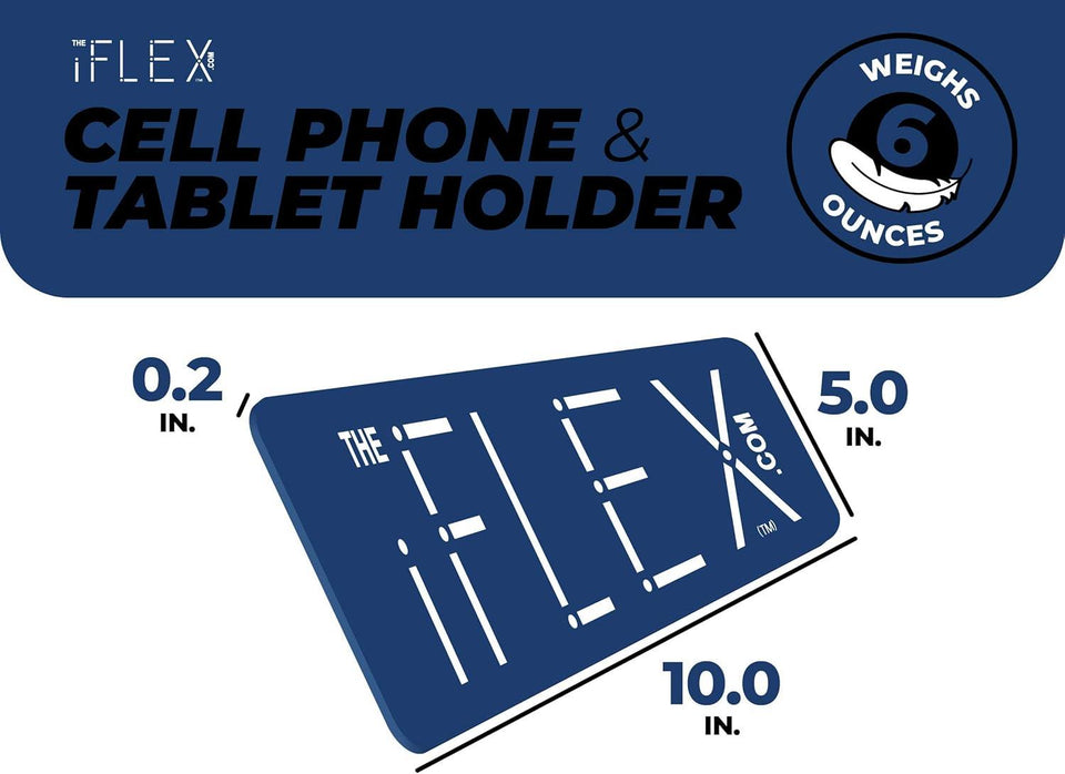 iFLEX Buddy Cell Phone and Tablet Stand Companion - Ideal for Air Travel, Work, and Home Use - Flexible Holder for All Mobile Devices - The Ultimate iPhone Cell Phone Stand Solution