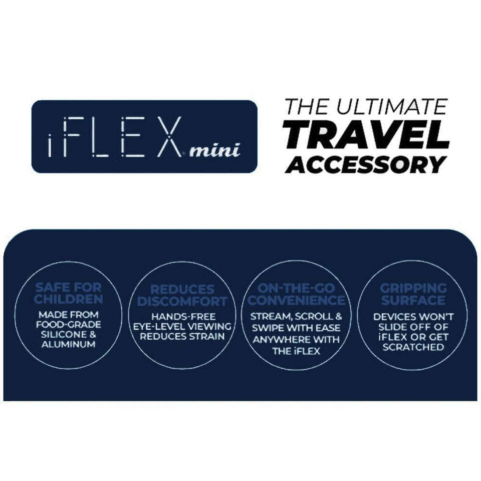 iFLEX Mini Silicone Cell Phone Holder Dark Blue Universal Non-Slip
