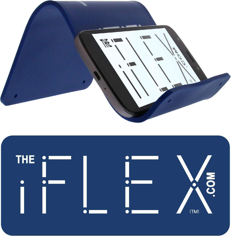 iFLEX Buddy Cell Phone and Tablet Stand Companion - Ideal for Air Travel, Work, and Home Use - Flexible Holder for All Mobile Devices - The Ultimate iPhone Cell Phone Stand Solution