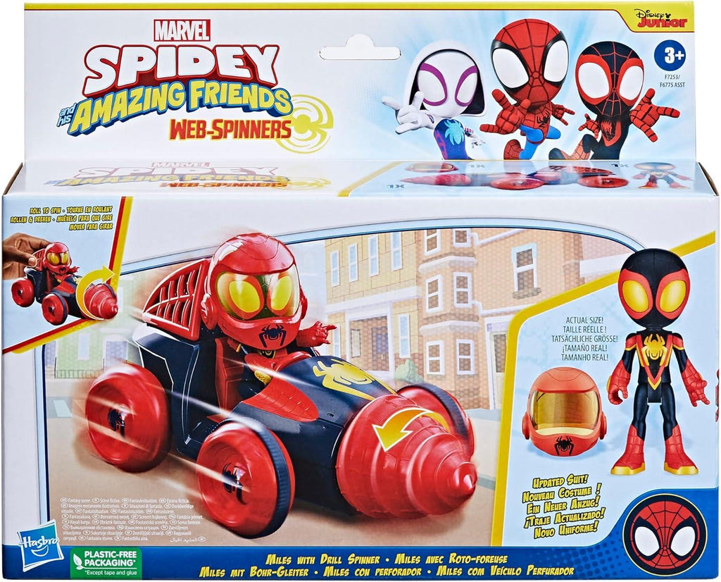 Marvel Spidey and His Amazing Friends Web-Spinners Miles with Drill Sp ...