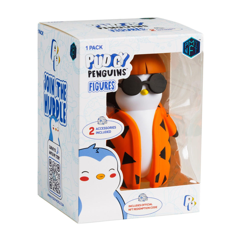 Pudgy Penguins Rhombus Orange Robe Customize Outfits Figure Forever Friend Friend