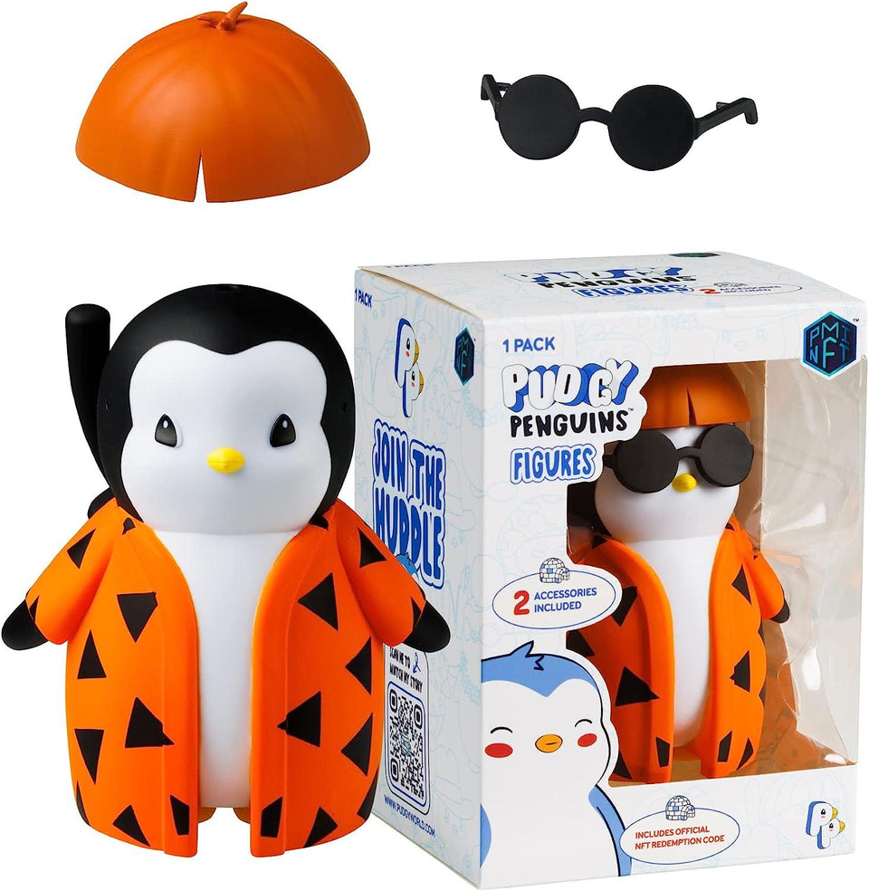 Pudgy Penguins Rhombus Orange Robe Customize Outfits Figure Forever Friend Friend