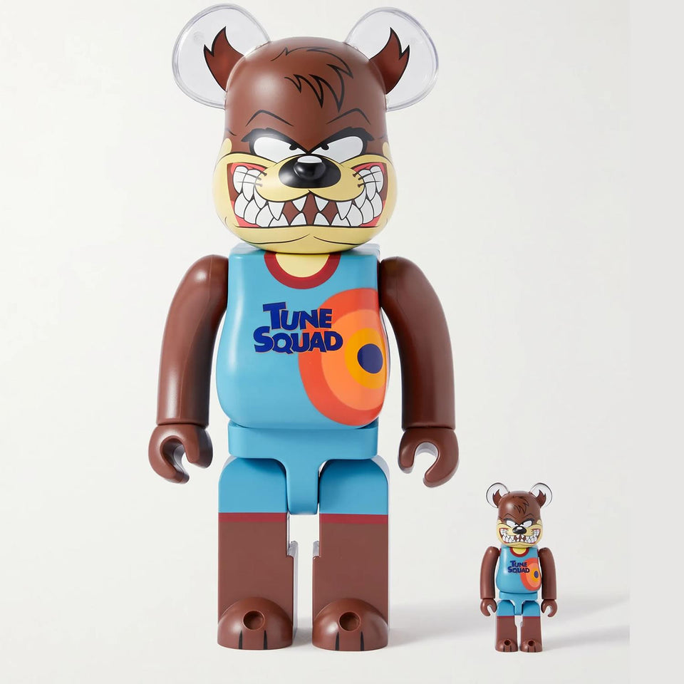 Space Jam Tasmanian Devil 400% 100% Bearbrick Be@rbrick Tune Squad Figure Set Medicom Toy