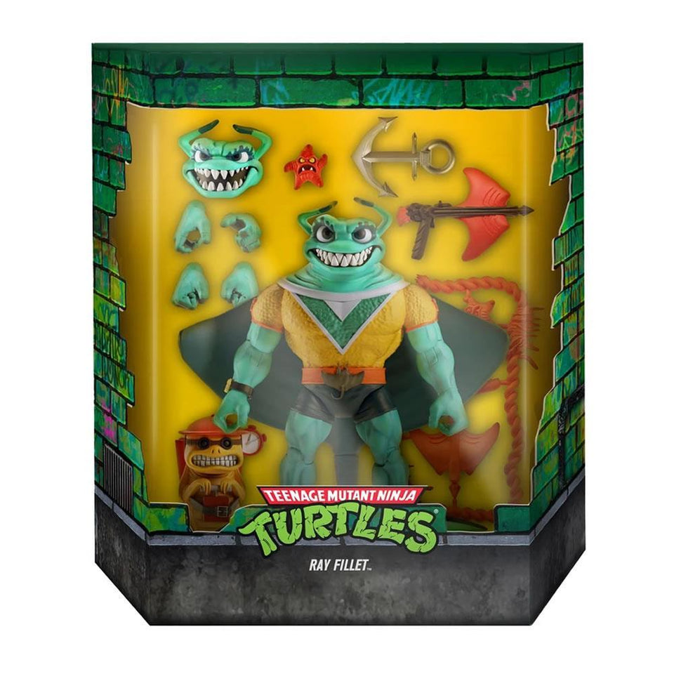 Ultimate Ray Fillet Teenage Mutant Ninja Turtles Wave 5 TMNT 7" Figure Super7