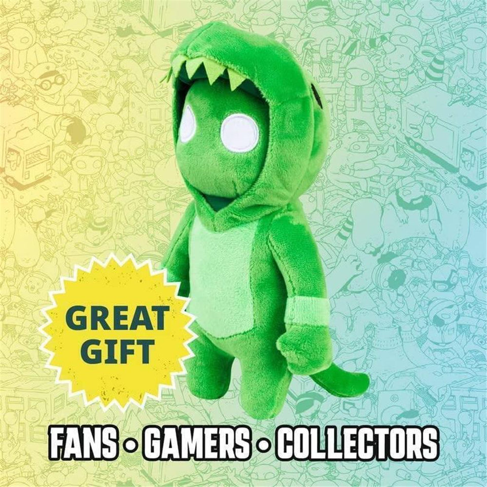 Gang Beasts Green Dragon Red Cat Plush 8" Doll Video Gaming Character Bundle Set PMI International
