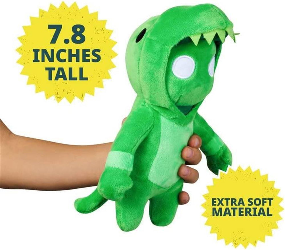Gang Beasts Green Dragon Red Cat Plush 8" Doll Video Gaming Character Bundle Set PMI International