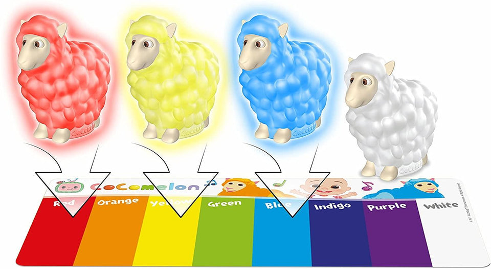 CoComelon Color Learning Musical Sheep Night Light Nursery Rhyme Interactive WOW! Stuff