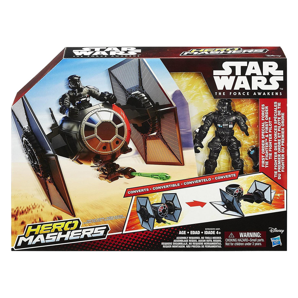 Star Wars Hero Mashers Episode VII Tie Fighter with Pilot Action Figure