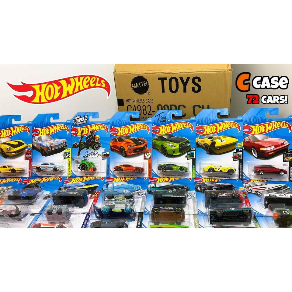 Hot Wheels Basic Car 72ct Assortment Case Die-Cast Toy Cars Lot Mattel