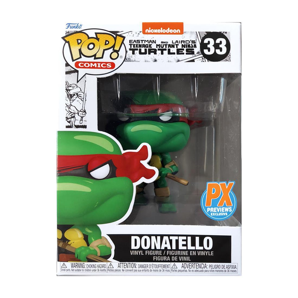 Funko Pop Teenage Mutant Ninja Turtles Donatello Green PX Exclusive Figure Collectible