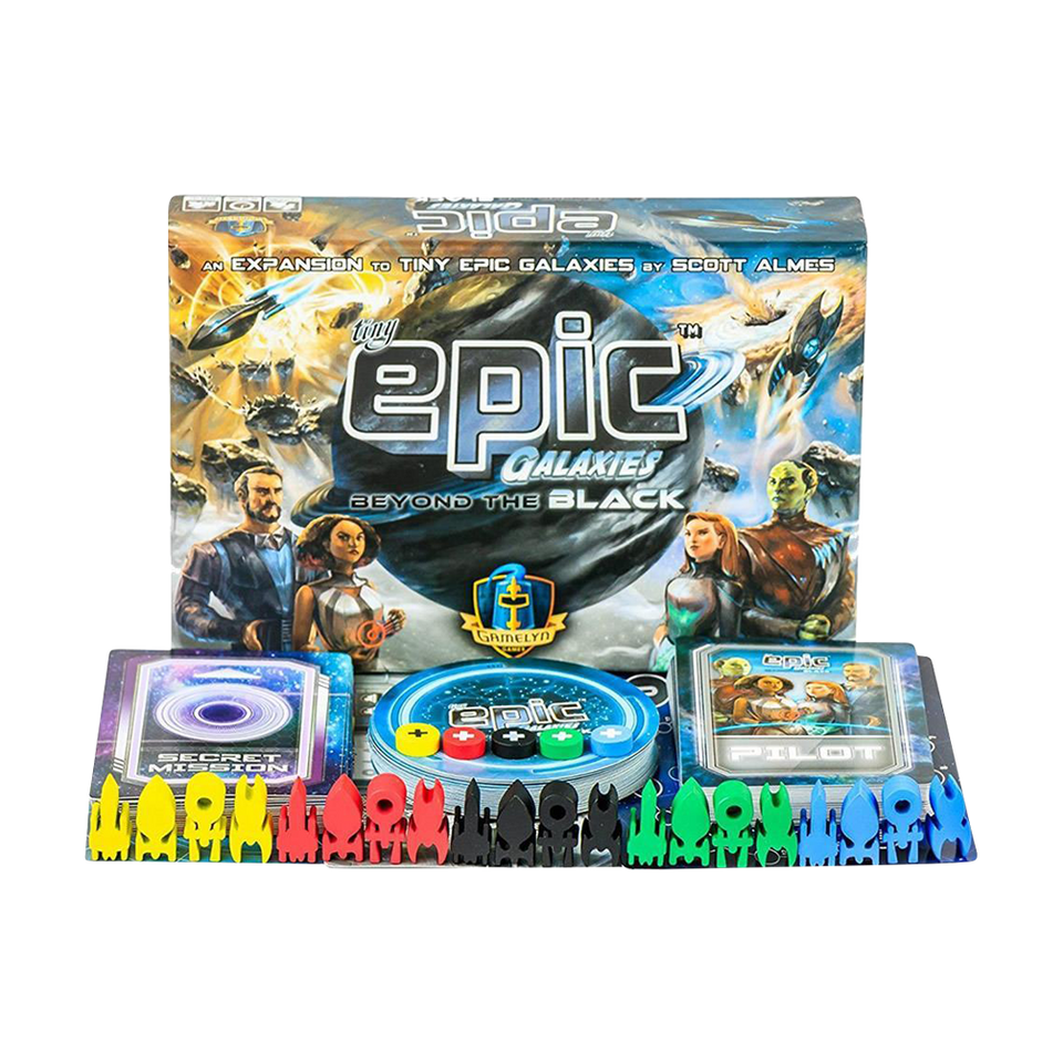 Tiny Epic Galaxies: Beyond the Black Game Cards Expansion Fantasy Space Board Gamelyn Games TEGBTB01