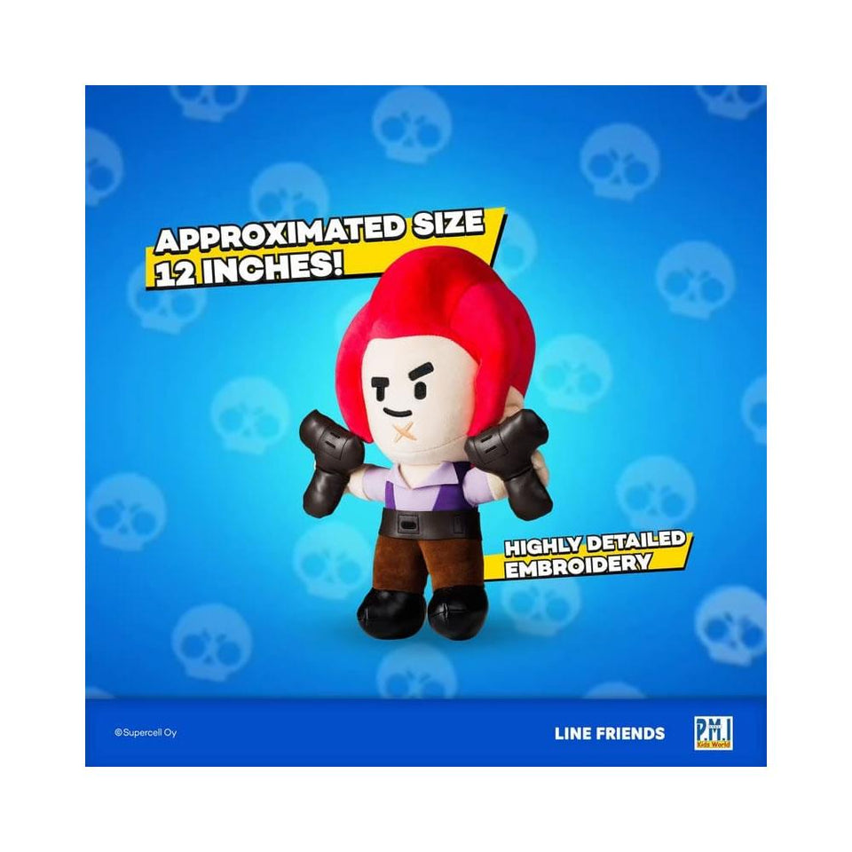 Brawl Stars Colt X Line Friend Plush Cowboy Dual Pistols 12" Doll Character PMI International