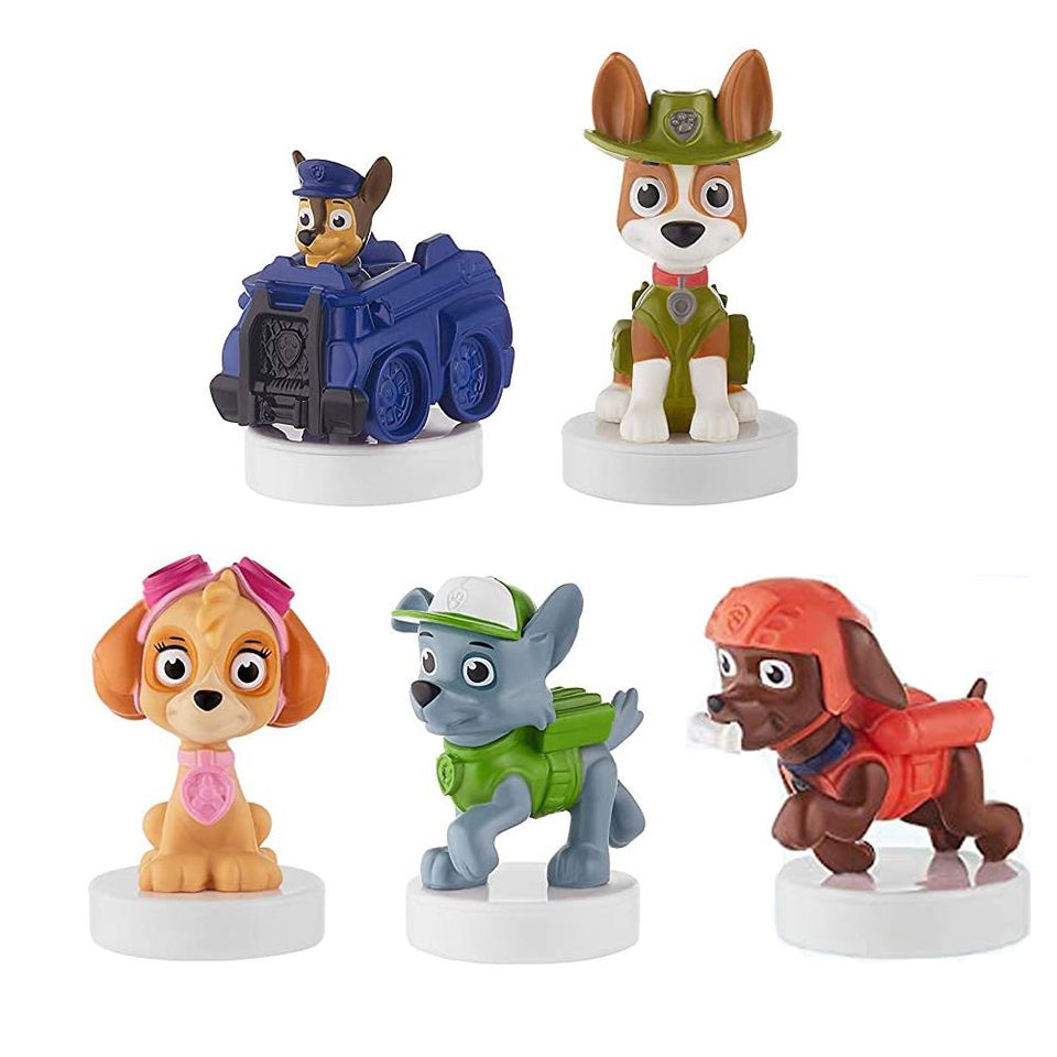 Paw Patrol Characters Stampers 5pk Chase Cruiser Truck Rocky Tracker Figures PMI International