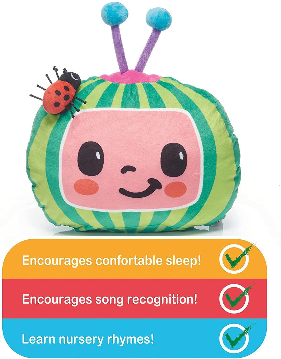 CoComelon Musical Sleep Soother Nursery Rhymes Plush Watermelon Toy WOW! Stuff