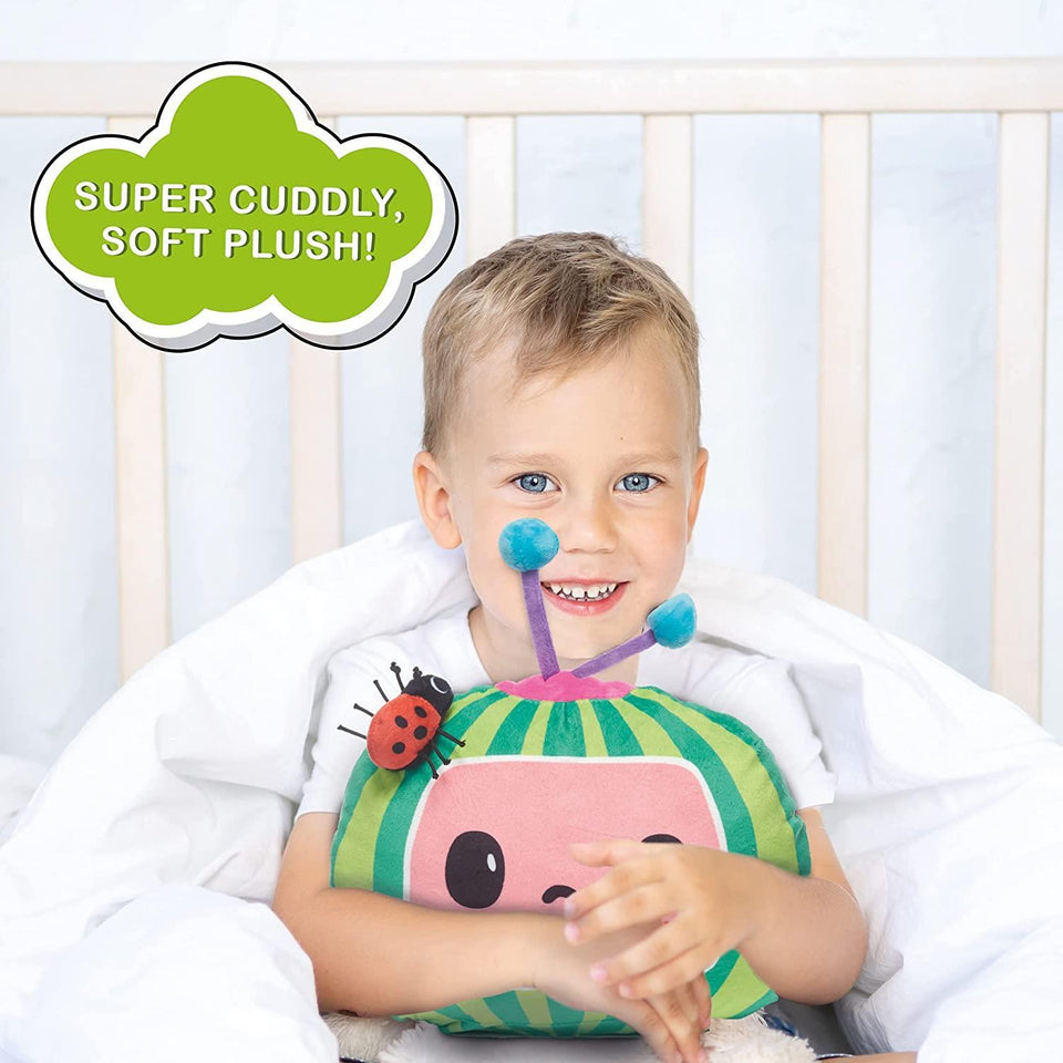 CoComelon Musical Sleep Soother Nursery Rhymes Plush Watermelon Toy WOW! Stuff