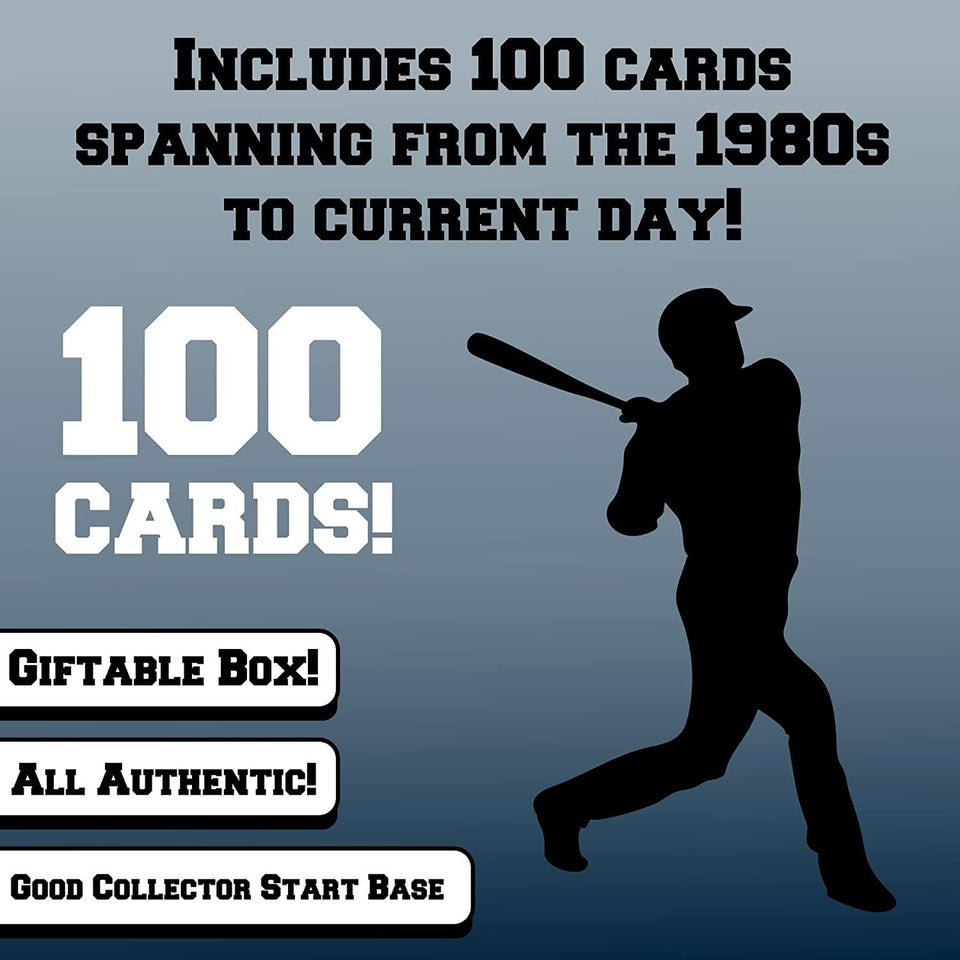 Baseball Trading Collector Cards 100ct Assorted Players Superstars Box Set Mighty Mojo