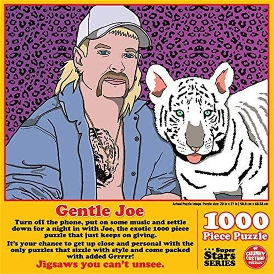 Gentle Joe Tiger King Jigsaw Puzzle 1000ct Piece Pop Culture Premium Quality